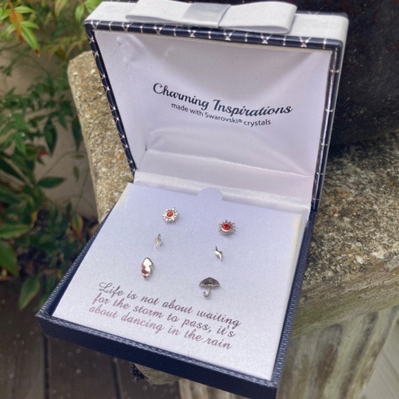 Charming Inspirations | Weather Forecast Mismatch Stud Earring Set - Picture 4 of 7